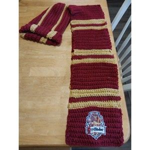 Handmade Hat and Scarf Harry Potter Gryffindor